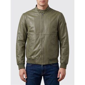 Peuterey Men Leather Bomber Peuterey